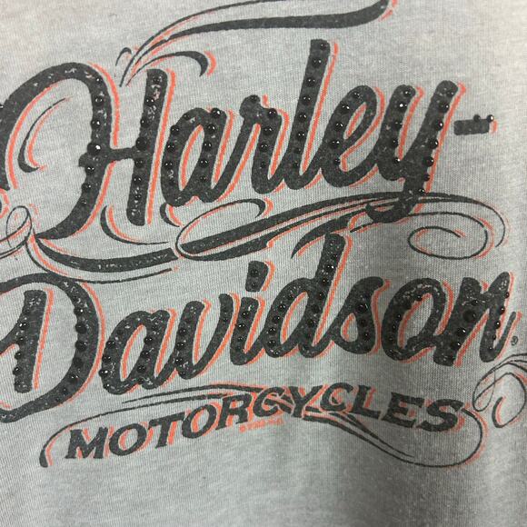 Harley-Davidson Ventura Camarillo Bling Raglan Tee size S - Picture 3 of 8